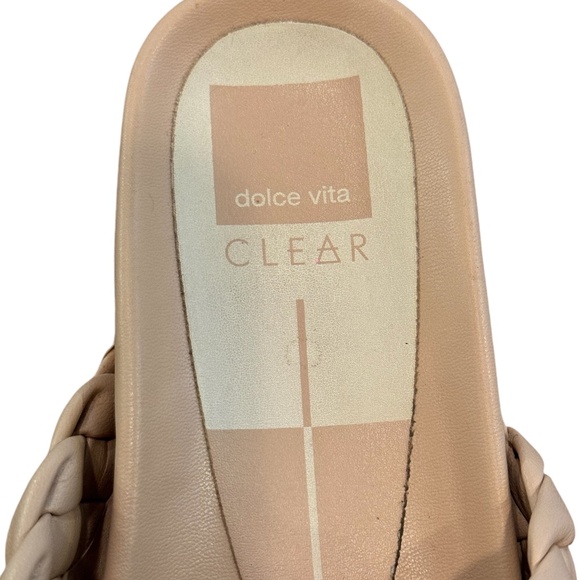 Womens dolce vita Platform Sandal.  Size 9.5, Color:  Tan/Cream - Picture 5 of 6